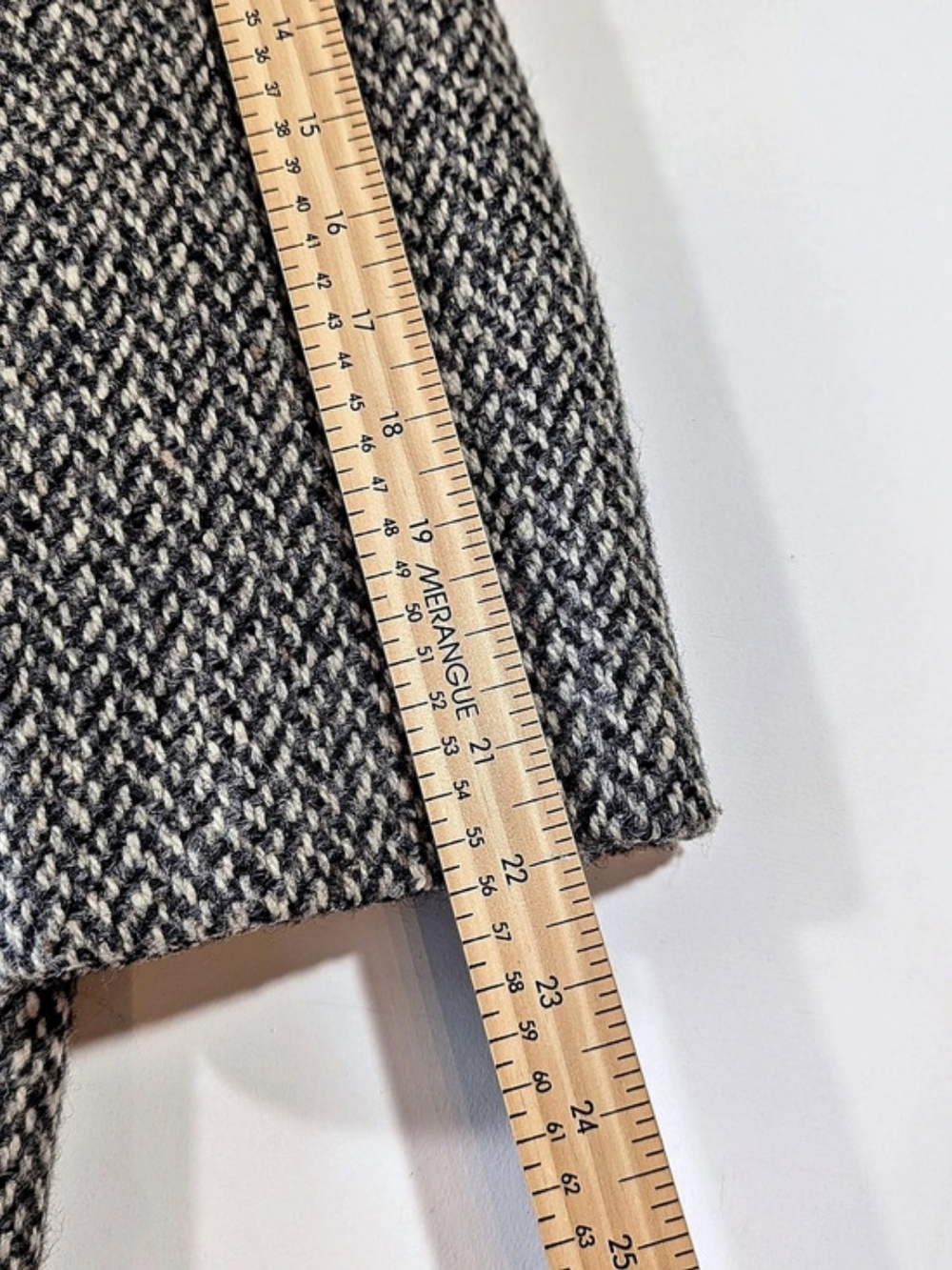 Forecaster of Boston Vintage Tweed Pea Coat Gray Double Breasted Women's Size 10 - Picture 12 of 12